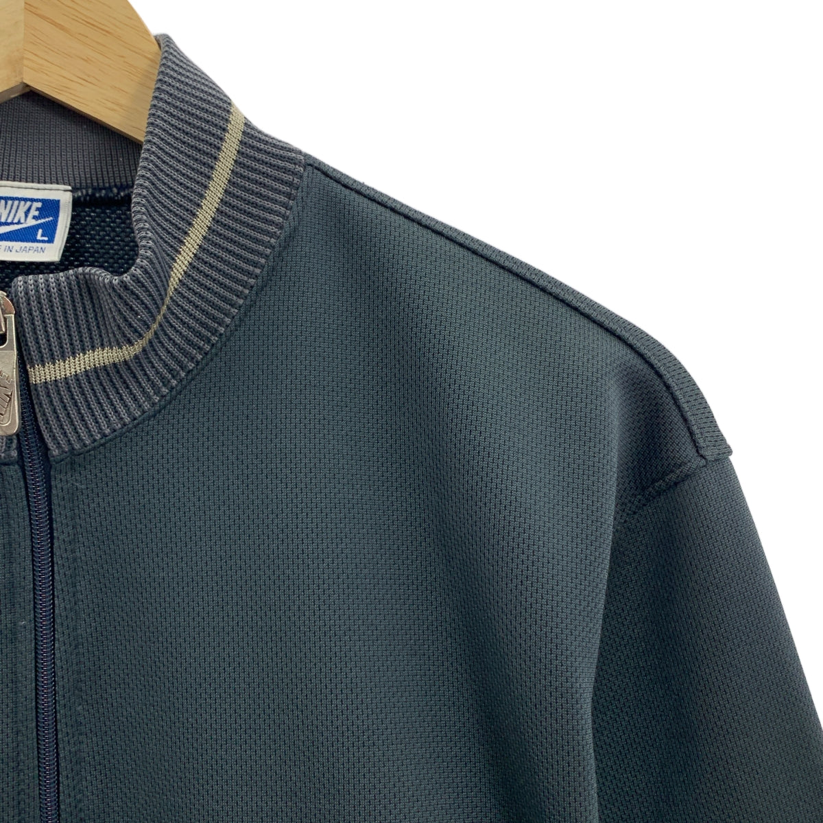 NIKE / ナイキ | 80s ヴィンテージ 青タグ 袖ライン トラックジャケット | L | グレー | メンズ