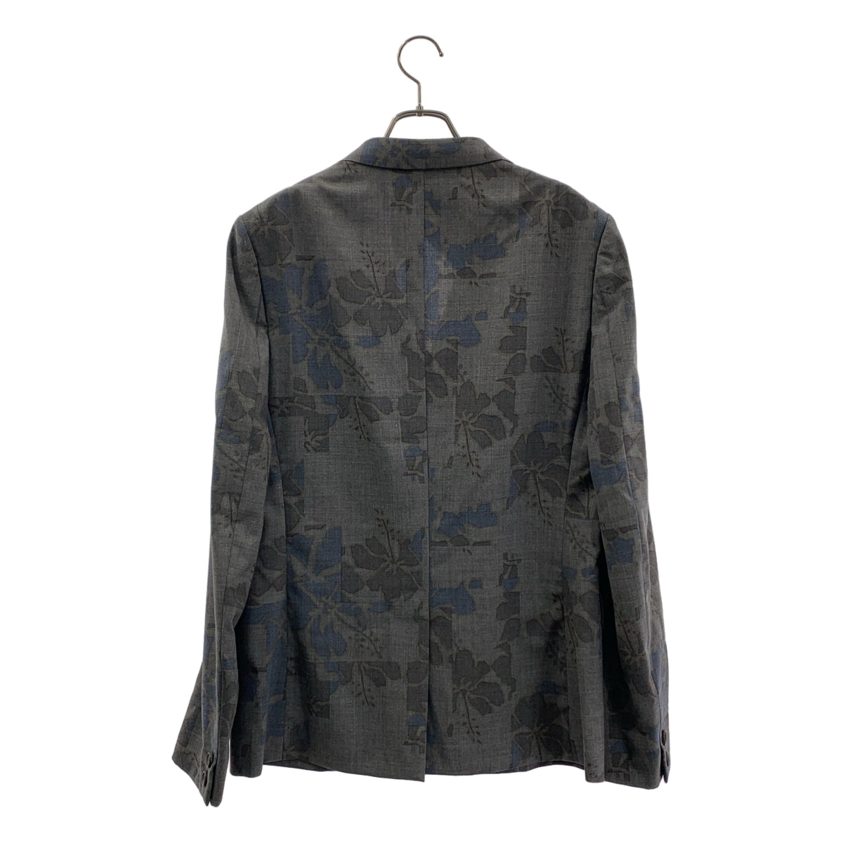 kolor / カラー | セットアップ / ウール フラワープリント ダブル テーラードジャケット / タック イージースラックス | - / 2 | グレー | メンズ