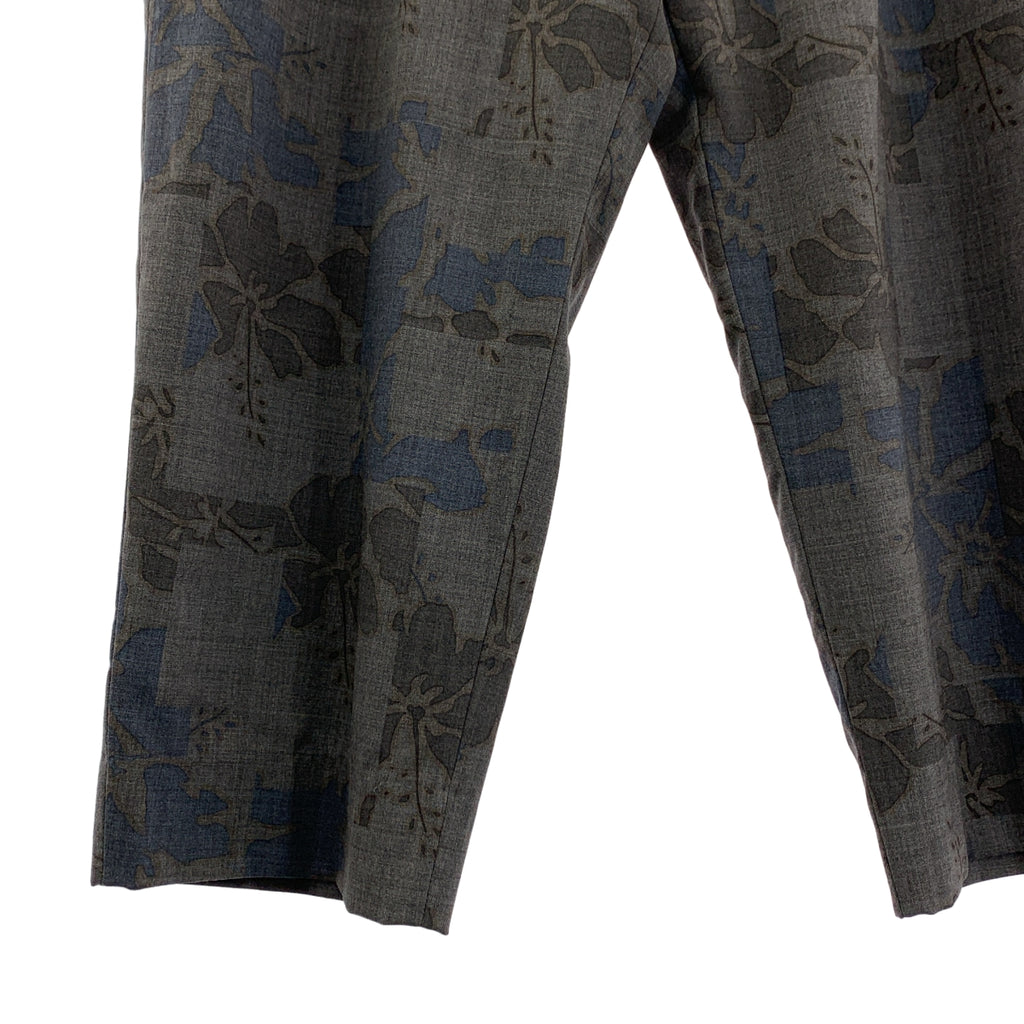 kolor / カラー | セットアップ / ウール フラワープリント ダブル テーラードジャケット / タック イージースラックス | - / 2 | グレー | メンズ