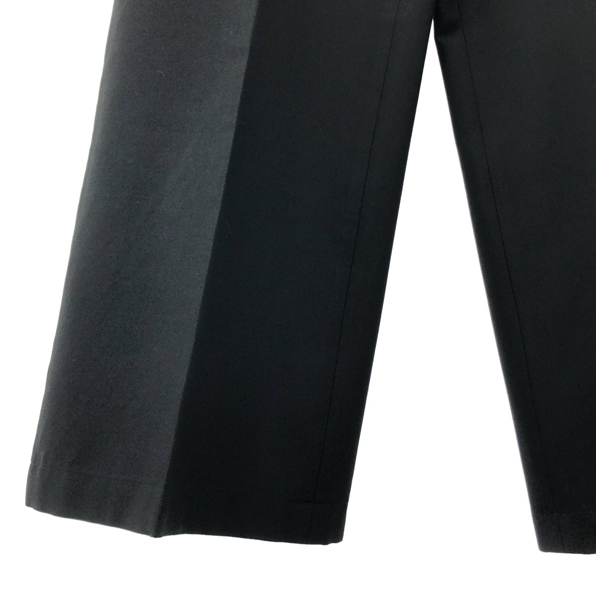 tricot COMME des GARCONS / トリココムデギャルソン | 2007SS | シルク ウール シャドウストライプ ワイドパンツ | M | ブラック | レディース