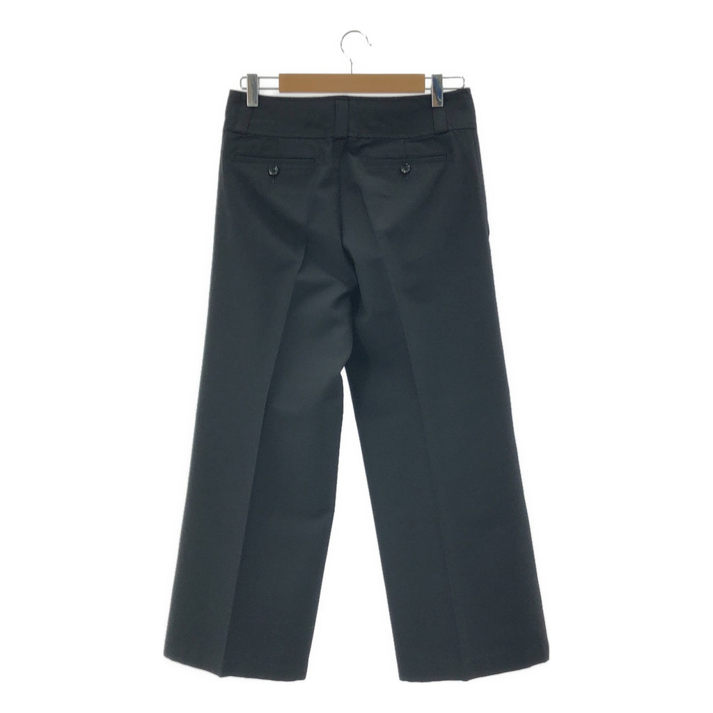 tricot COMME des GARCONS / トリココムデギャルソン | 2007SS | シルク ウール シャドウストライプ ワイドパンツ | M | ブラック | レディース