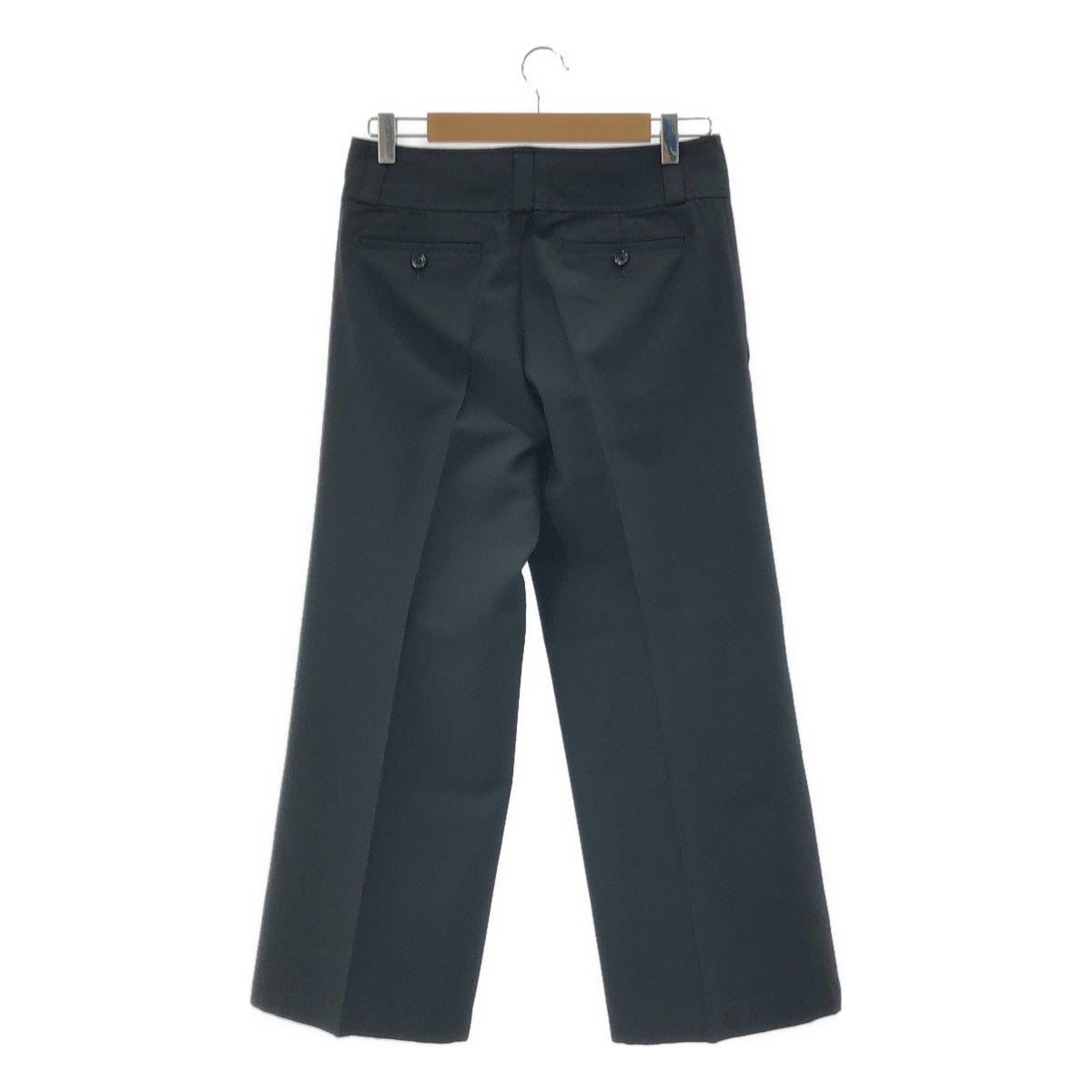 tricot COMME des GARCONS / トリココムデギャルソン | 2007SS | シルク ウール シャドウストライプ ワイドパンツ | M | ブラック | レディース