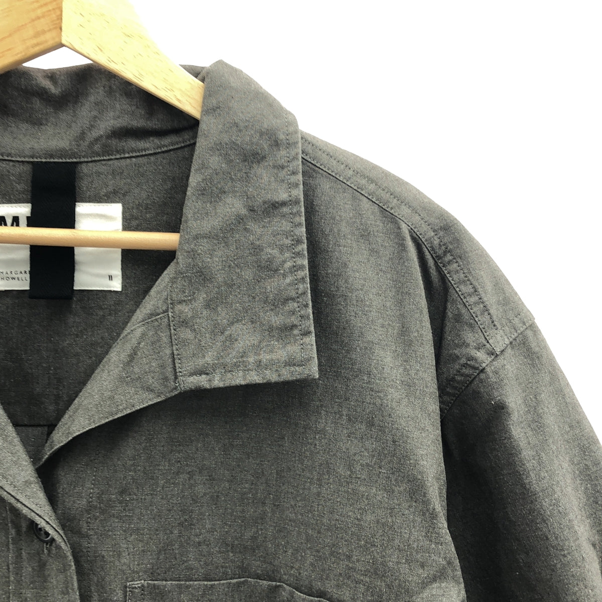 MHL. / 엠에이치엘 마가렛 하웰 | 2022SS | MELANGE COTTON CHAMBRAY OP 멜란지 코튼 샴브레이 원피스 | 2 |
