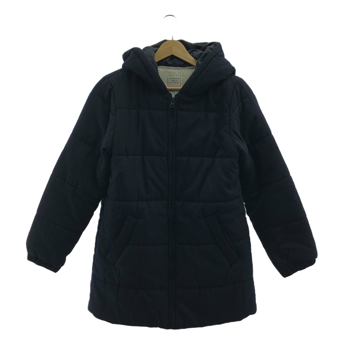 無 / | NIMES / Nimes 人字紋棉服連帽外套 | 深海軍藍 | 女款