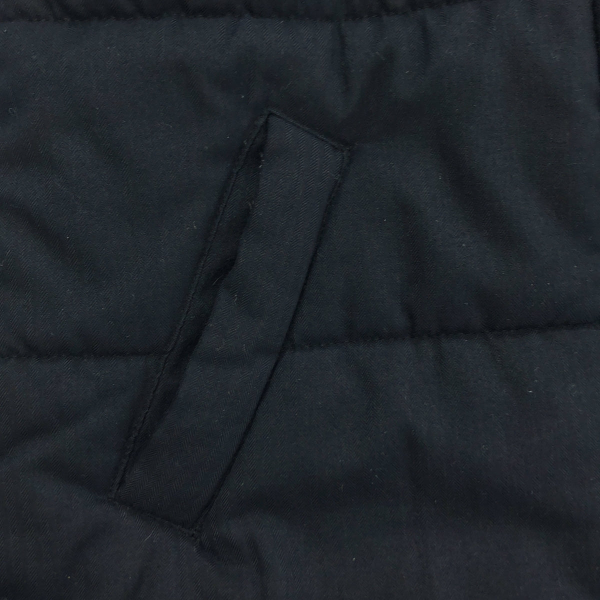 None / | NIMES / ニーム ヘリンボーン 中綿 コート フーディ | ダークネイビー | レディース