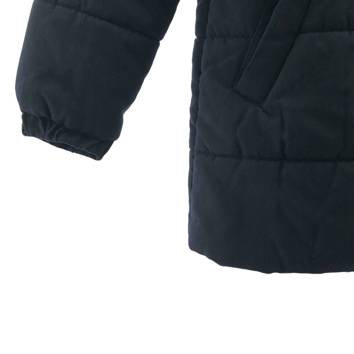 無 / | NIMES / Nimes 人字紋棉服連帽外套 | 深海軍藍 | 女款