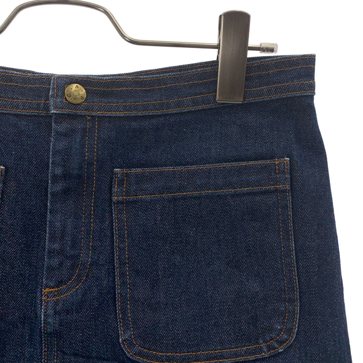 APC / 아페세이 | 로고 버튼 데님 스커트 | 36 | 여성