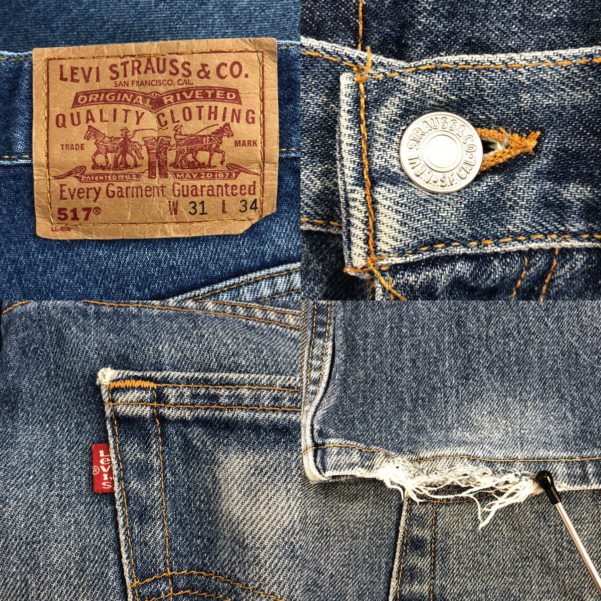 Levi's | 517-0217 | 5P 牛仔褲 | 31 號 | 男款
