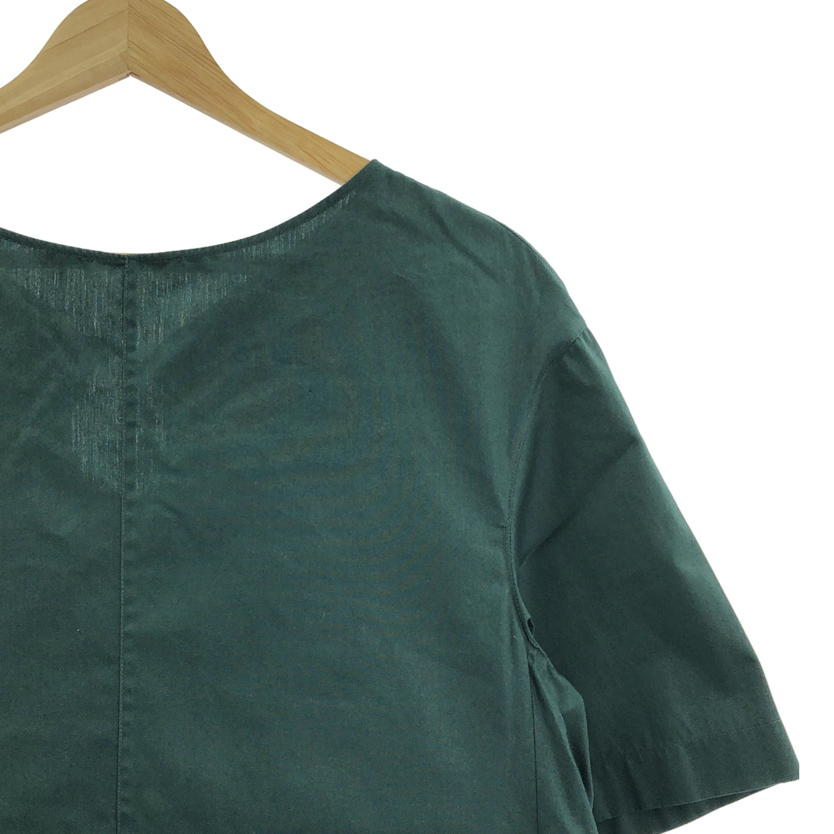 MARNI / マルニ | バックギャザー コットン ブラウス | 38 | グリーン | レディース