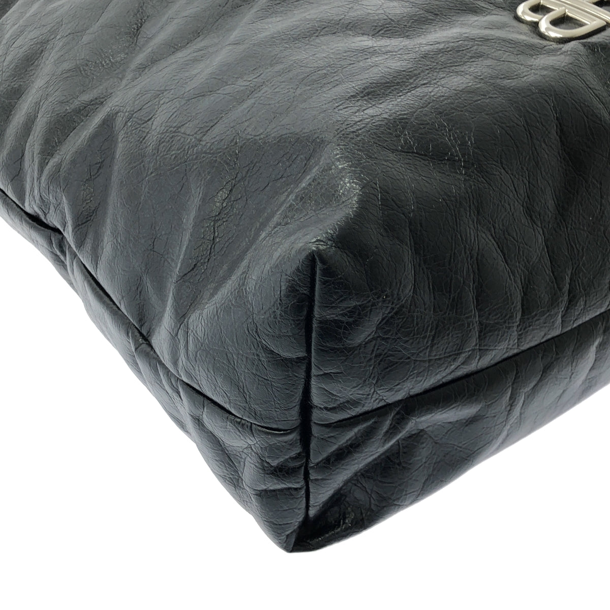 【美品】  BALENCIAGA / バレンシアガ | MONACO EAST-WEST モナコ ホーボー ショルダーバッグ | ブラック | メンズ