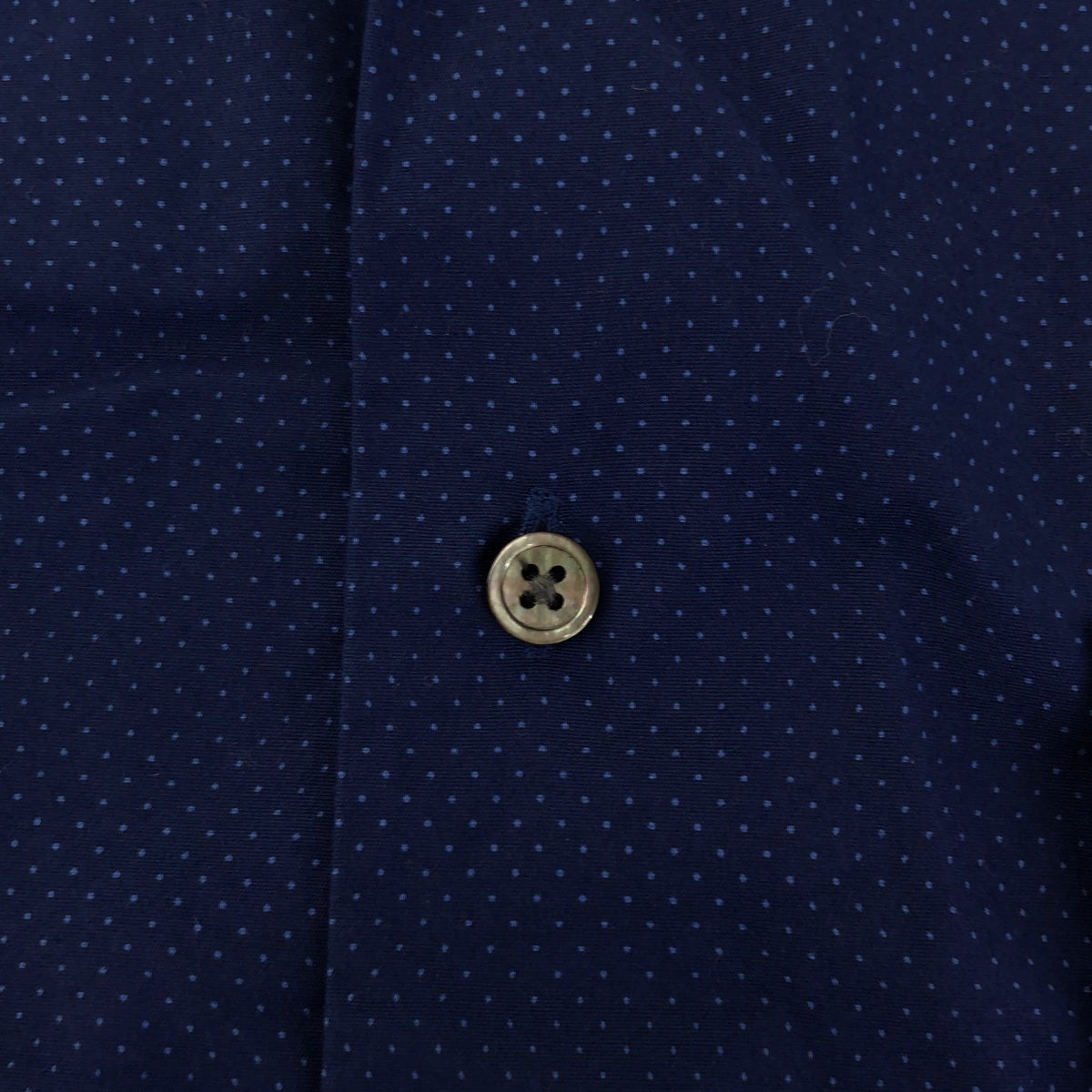 [Good Condition] PORTER CLASSIC | ROLL UP DOT SHIRT | L | Navy | Men's