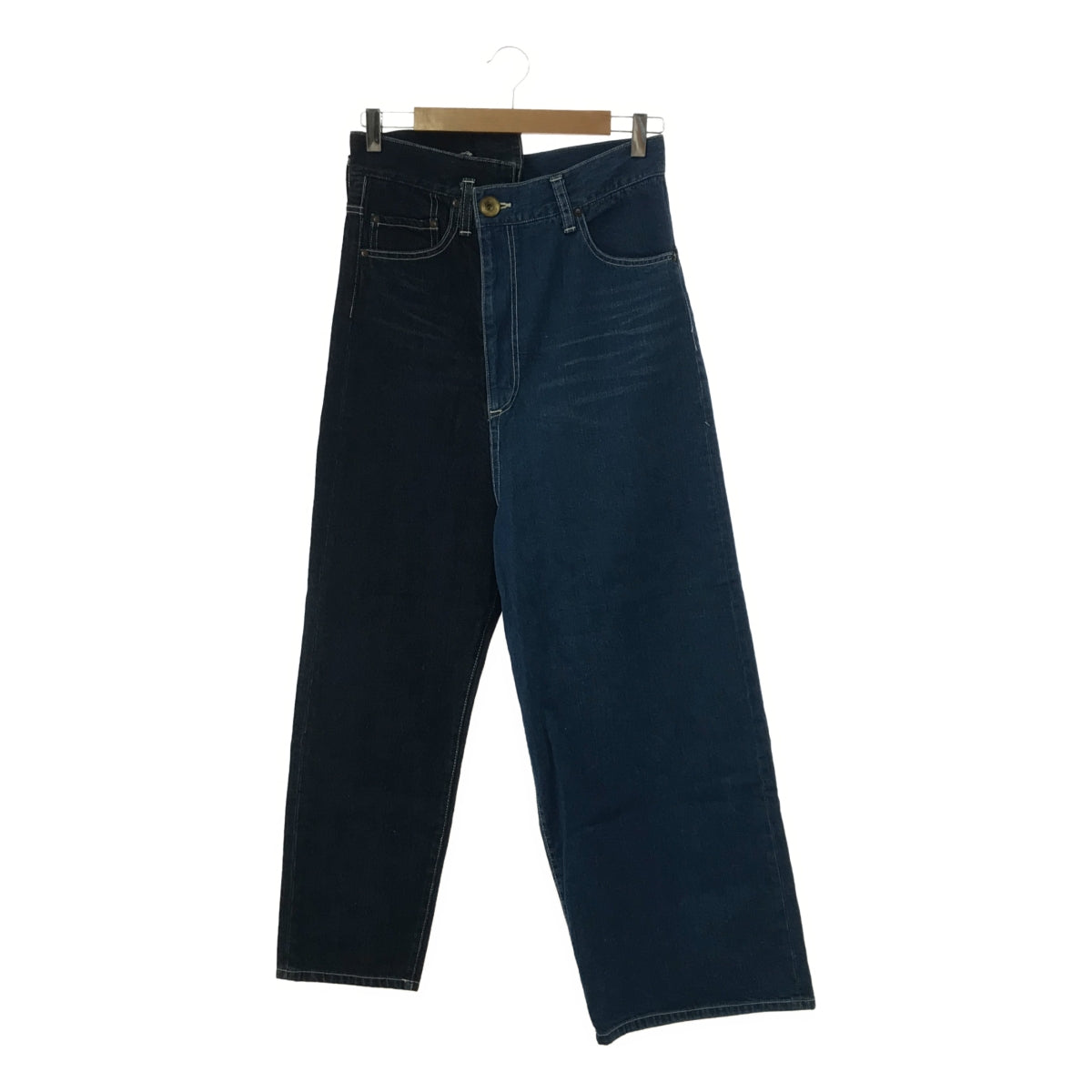 Maison MIHARA YASUHIRO | Reconstructed docking denim pants | 44 | Indigo | Men's