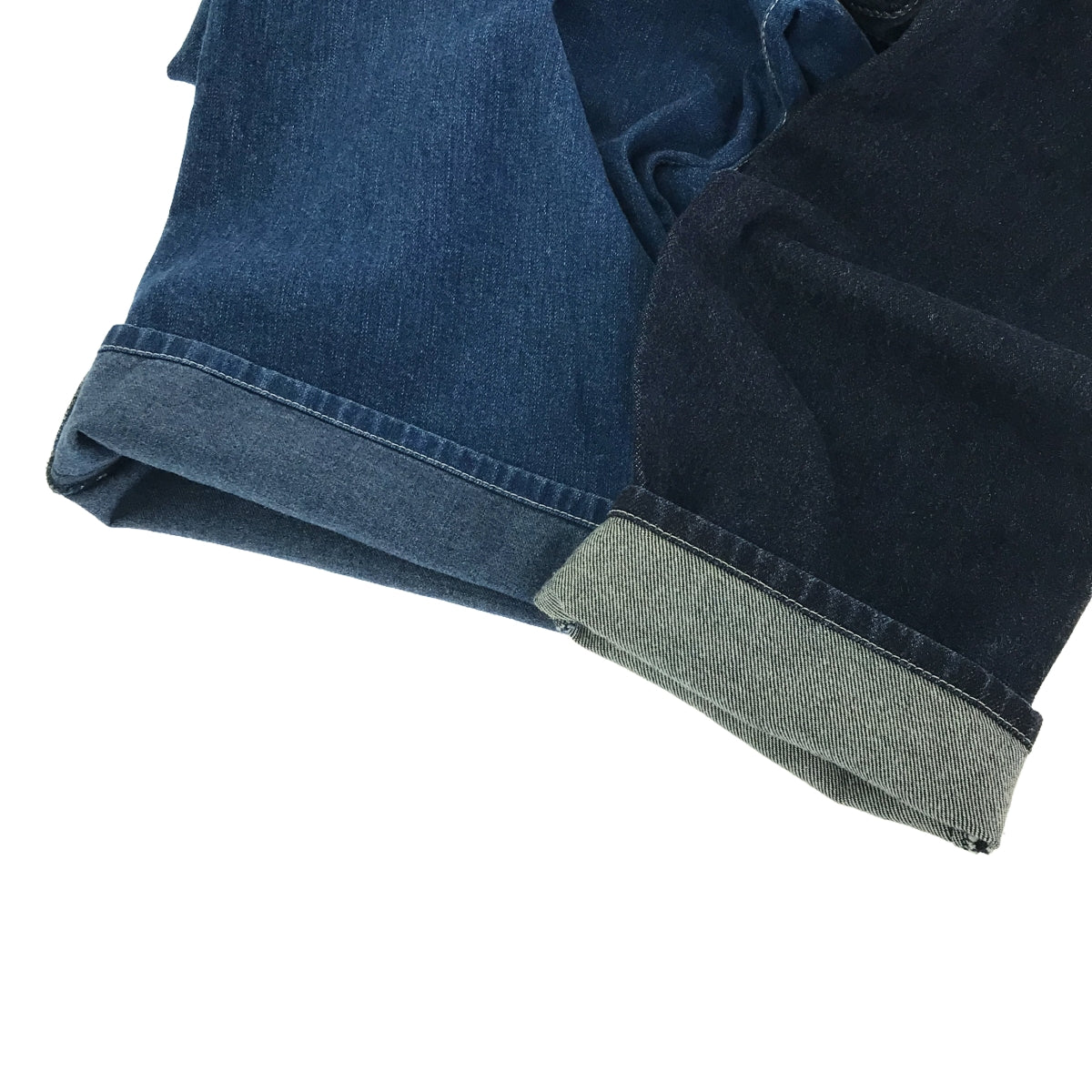三原泰弘之家 |重建對接牛仔褲 | 44 |靛藍 |男士
