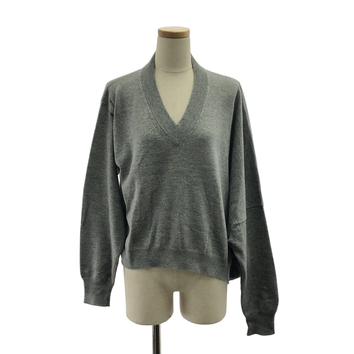 Maison Margiela / メゾンマルジェラ | 2019AW | Vネック アシンメトリーニット | XS | レディース