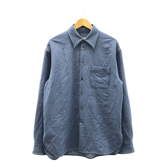 MARNI | Oversized cotton-blend shirt | 46 | Blue | Men's