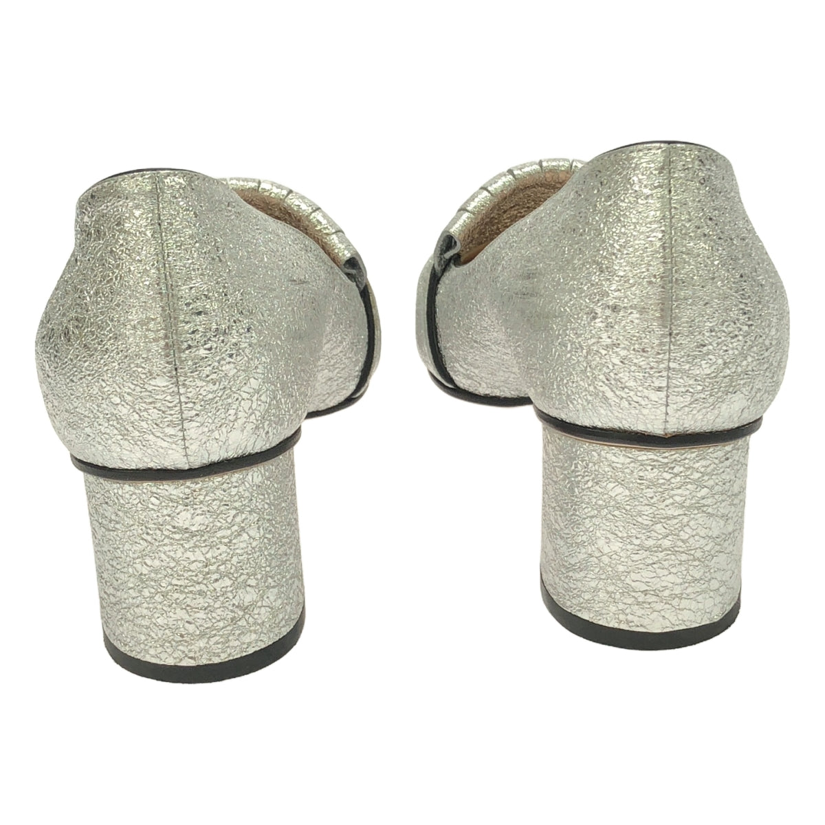 GUCCI / グッチ | GG マーモット ヒール パンプス | 37 1/2 | シルバー | レディース