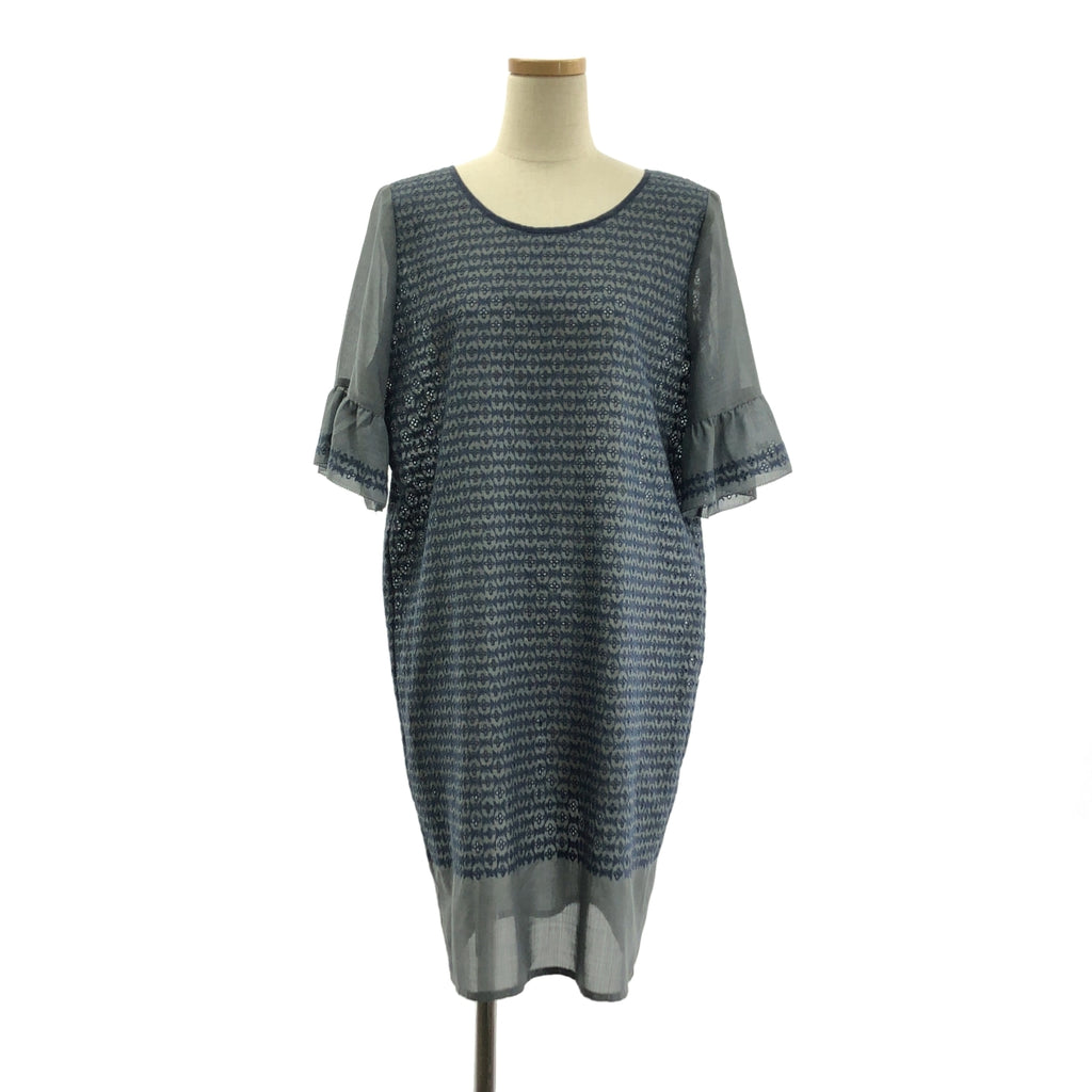 mina perhonen / 미나펠호넨 | beads garden / 비즈 가든 엠브로이드리 볼륨 슬리브 원피스 | 36 |