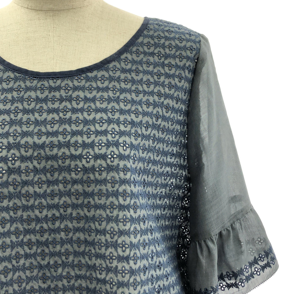 mina perhonen / 미나펠호넨 | beads garden / 비즈 가든 엠브로이드리 볼륨 슬리브 원피스 | 36 |