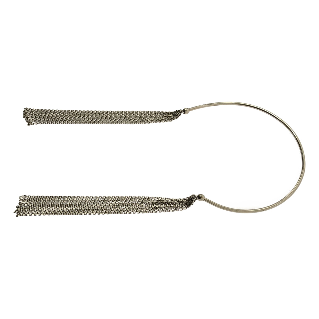 【미품】 FUMIE=TANAKA / 후미에타나카 | 2024SS | chain fringe nec 체인 프린지 초커 | 실버 |