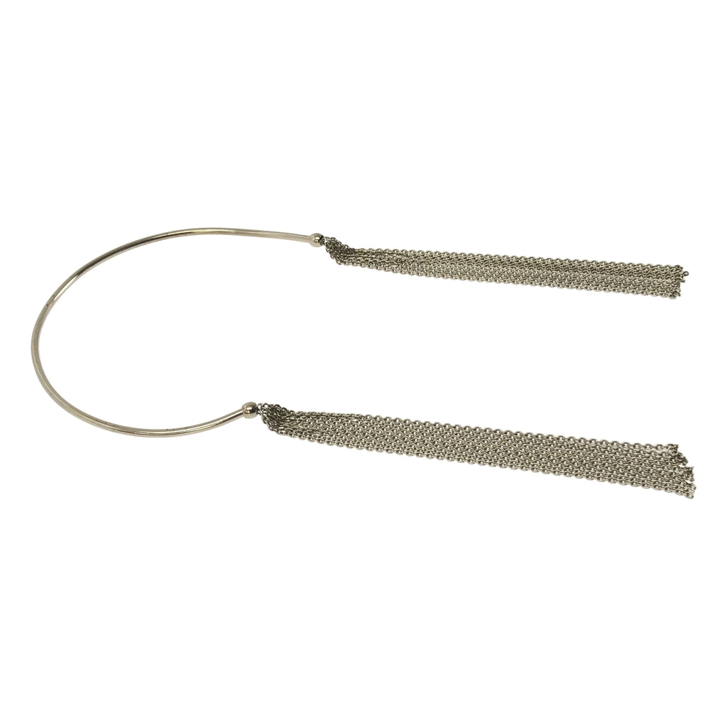 【미품】 FUMIE=TANAKA / 후미에타나카 | 2024SS | chain fringe nec 체인 프린지 초커 | 실버 |