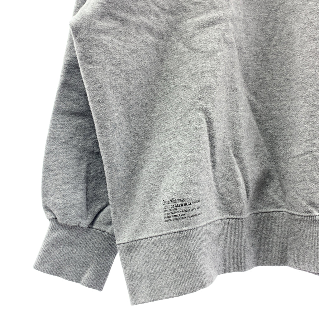 FreshService / フレッシュサービス | 2023AW | LIGHT OZ CREW NECK SWEAT ライトオンス クルーネック スウェット | M | グレー | メンズ