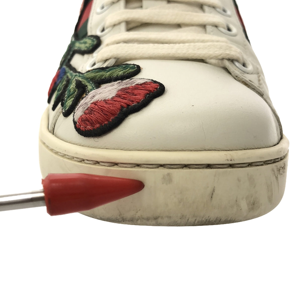 GUCCI | 431917 Sherry Line Floral Embroidery Sneakers | 36 1/2 | Women's