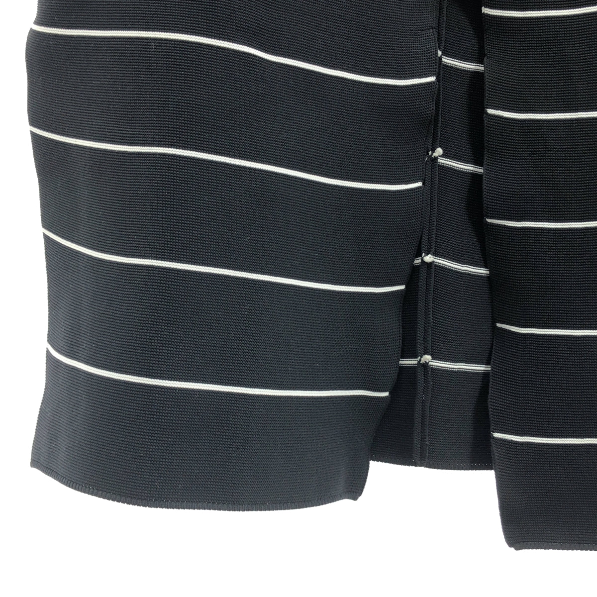 CULLNI | 聚酯針織開衩長版大衣 | 尺寸 1 | 黑/白 | 男款