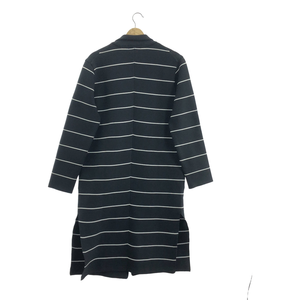 CULLNI | 聚酯針織開衩長版大衣 | 尺寸 1 | 黑/白 | 男款