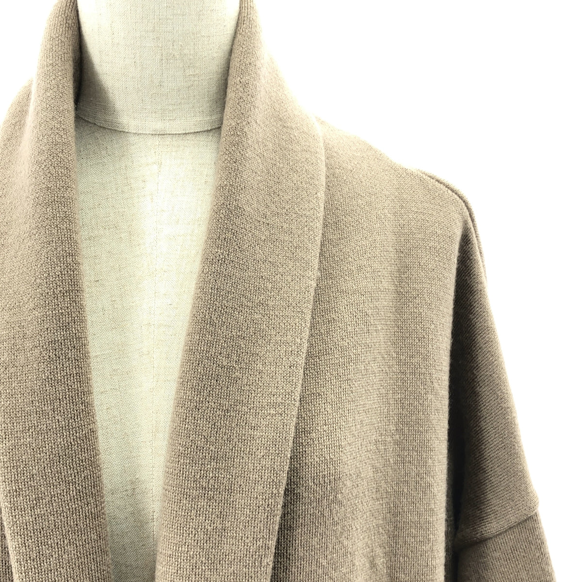 MUSE de Deuxieme Classe / 뮤즈 두주 엠 클래스 | 스무스 니트 가운 코트 | F | 브라운 | 여성