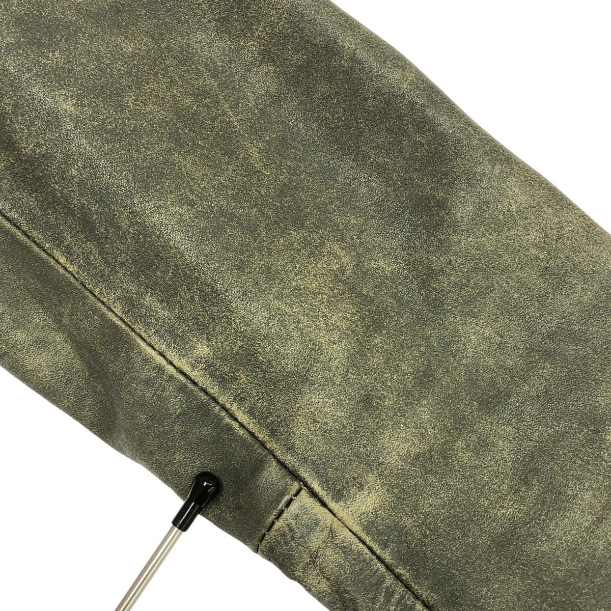 Deuxieme Classe / ドゥーズィエムクラス | 【 GOLDEN GOOSE / ゴールデングース 】 牛革 カウレザー スタッズ ダメージ加工  ダブルライダース ジャケット / 総裏地 | S | グレー系 | レディース