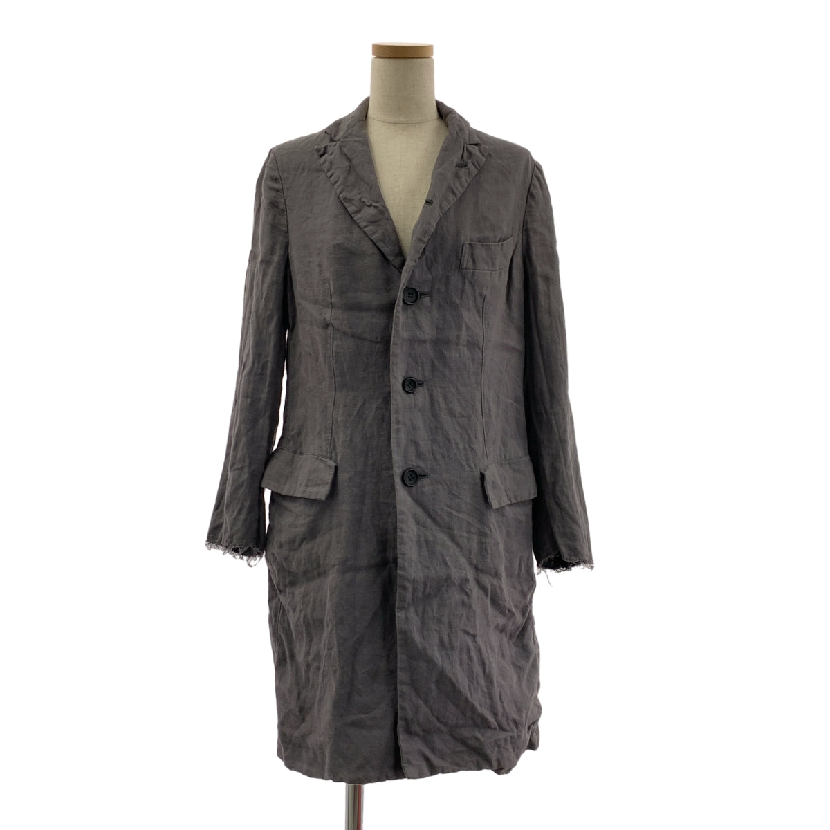 JUNYA WATANABE COMME des GARCONS / ジュンヤワタナベ | 2014SS | 染め加工 カットオフ シングル コート | XS | レディース