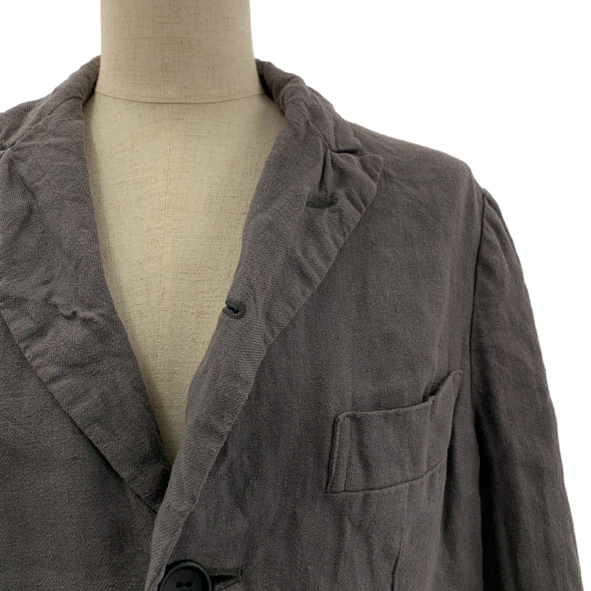 JUNYA WATANABE COMME des GARCONS / ジュンヤワタナベ | 2014SS | 染め加工 カットオフ シングル コート | XS | レディース