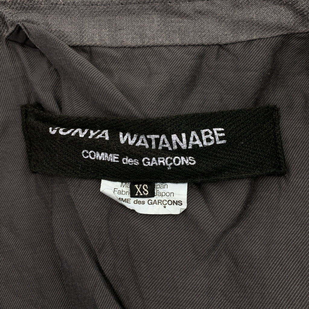 JUNYA WATANABE COMME des GARCONS / ジュンヤワタナベ | 2014SS | 染め加工 カットオフ シングル コート | XS | レディース