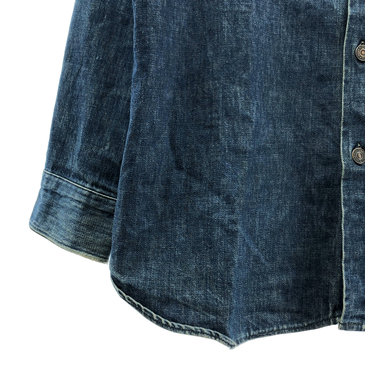 Levi's / リーバイス | 1970s ヴィンテージ BIG E エポレット 濃紺 デニム シャツ ジャケット | L | インディゴ | メンズ