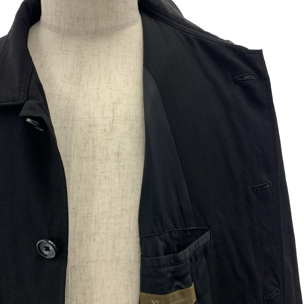Y's for men / ワイズフォーメンヨウジヤマモト | 2001AW | ウール ギャバジン ベルテッド シングル オーバーコート / 総裏地 | 3 | メンズ