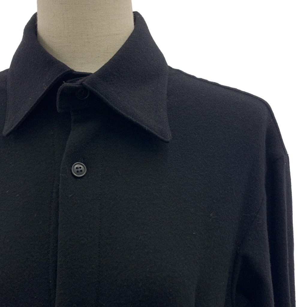 Yohji Yamamoto REGULATION | 羊毛襯衫裙，可拆式領 | 2 碼 | 女款