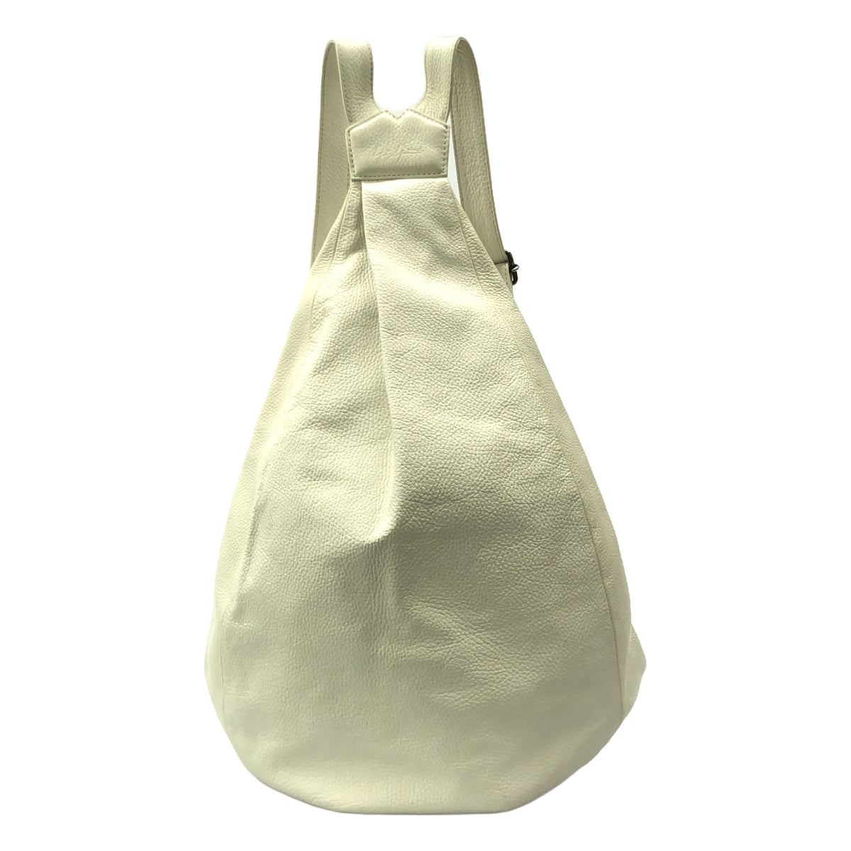 discord Yohji Yamamoto / 디스코드 요우지 야마모토 | YBAGPACK 10th limited / 소가죽 카우레자 로고 배낭 배낭 / 유니섹스 | 화이트 | 남성