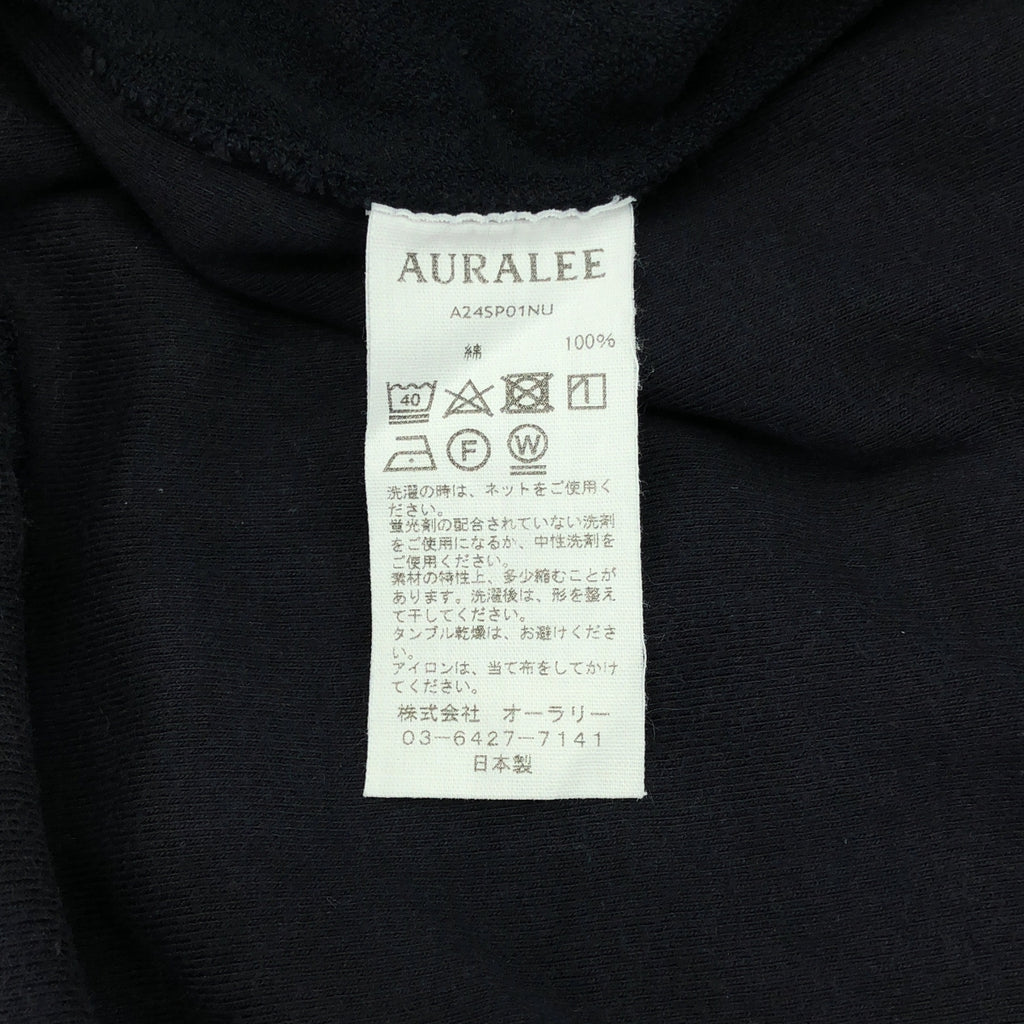 AURALEE / オーラリー | 2024SS | ELASTIC HIGH GAUZE SWEAT P/O エラスティック ハイゲージ スウェット | 4 | ブラック | メンズ