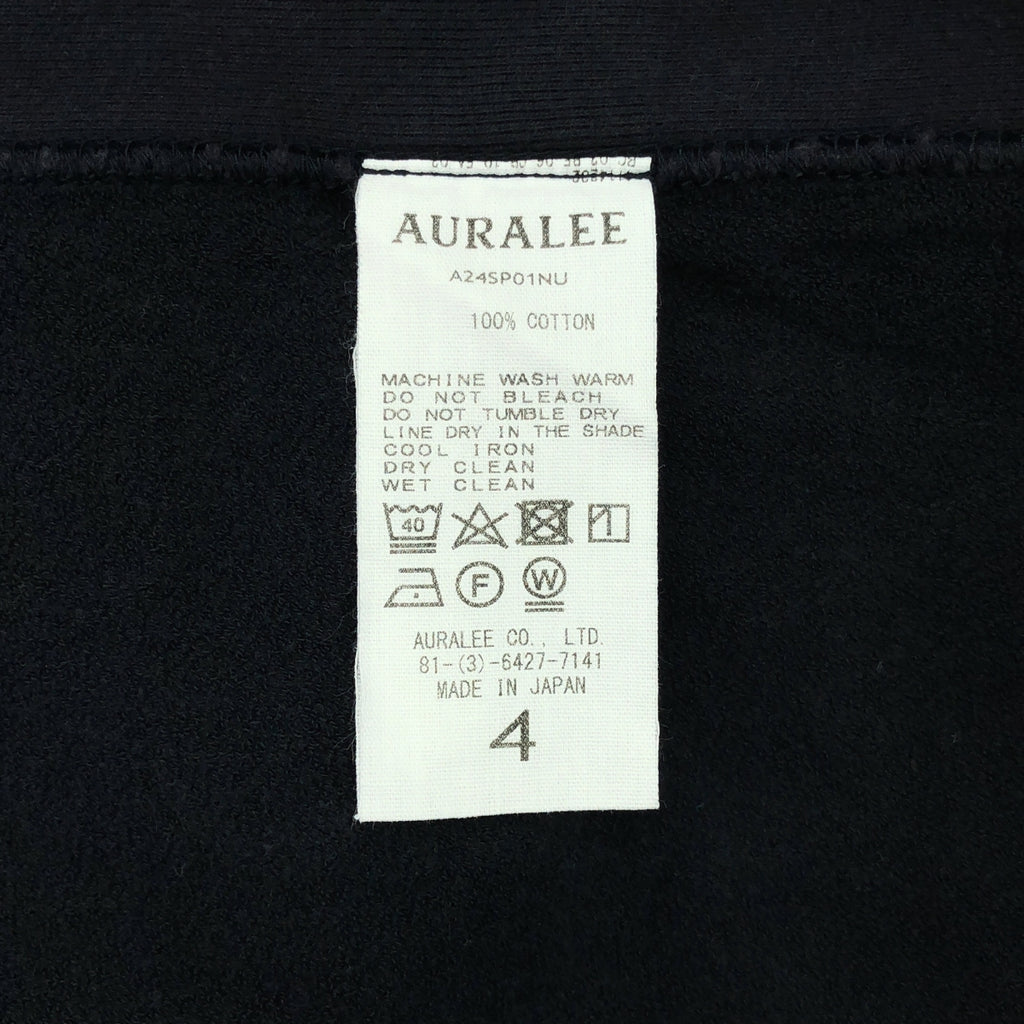 AURALEE / オーラリー | 2024SS | ELASTIC HIGH GAUZE SWEAT P/O エラスティック ハイゲージ スウェット | 4 | ブラック | メンズ
