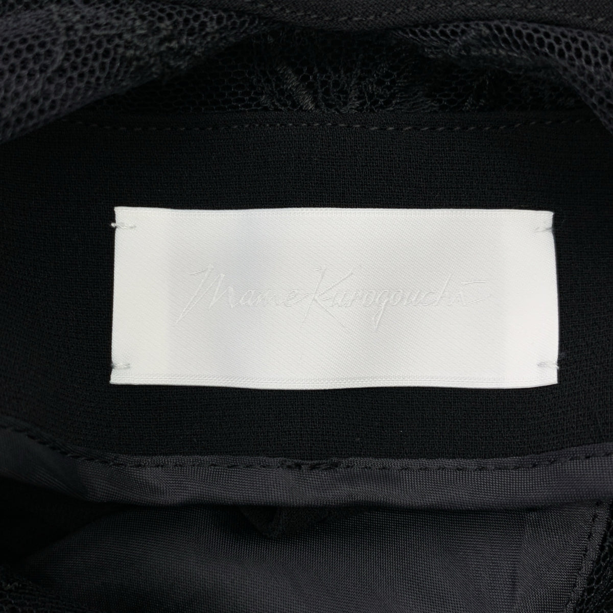 Mame Kurogouchi / 마메쿠로고우치 | 2024AW | Acetate Polyester Floral Lace-Collar Sleeveless Dress / 꽃 엠브로이드 레이스 드레스 원피스 / 안감 포함 | 1 | 여성