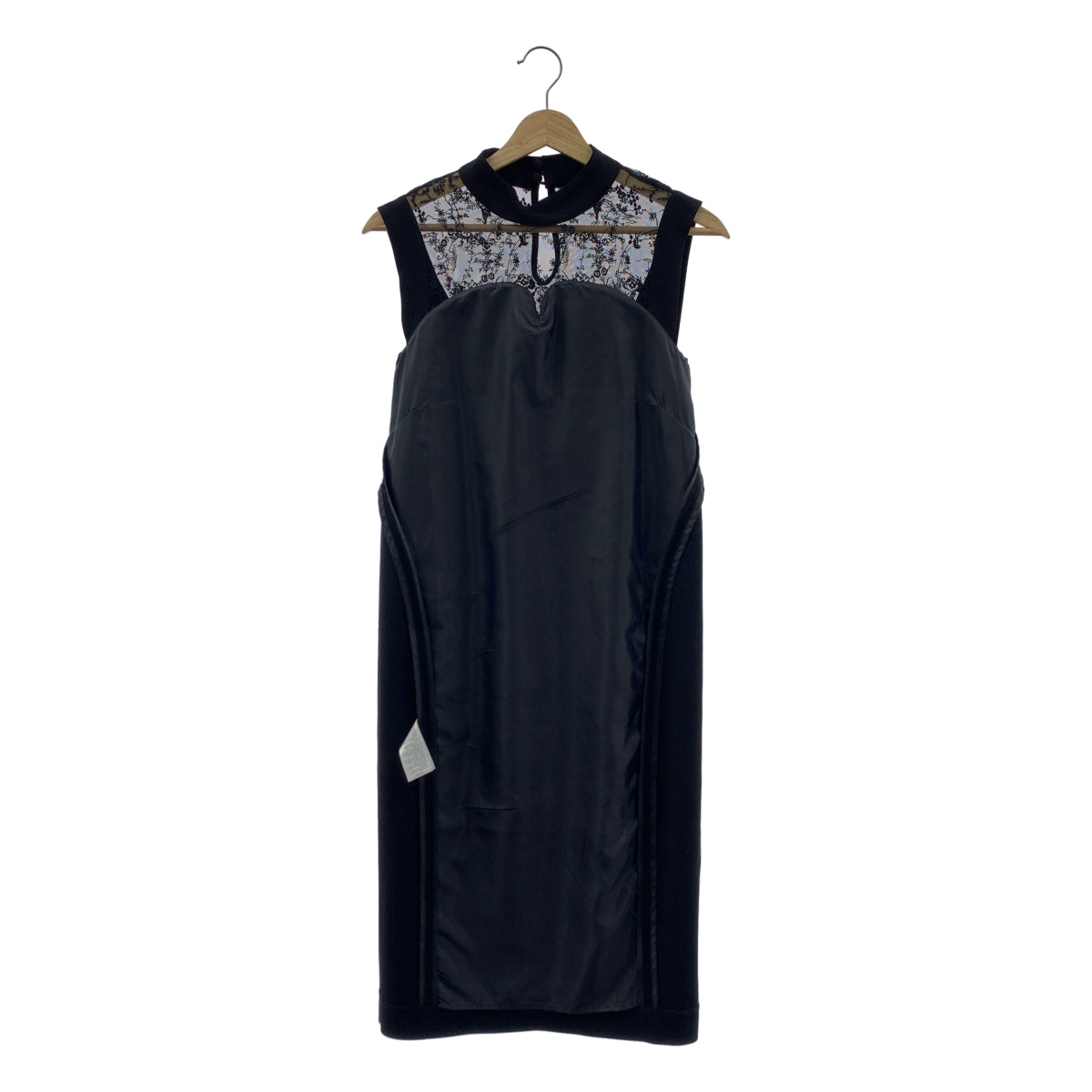 Mame Kurogouchi / 마메쿠로고우치 | 2024AW | Acetate Polyester Floral Lace-Collar Sleeveless Dress / 꽃 엠브로이드 레이스 드레스 원피스 / 안감 포함 | 1 | 여성