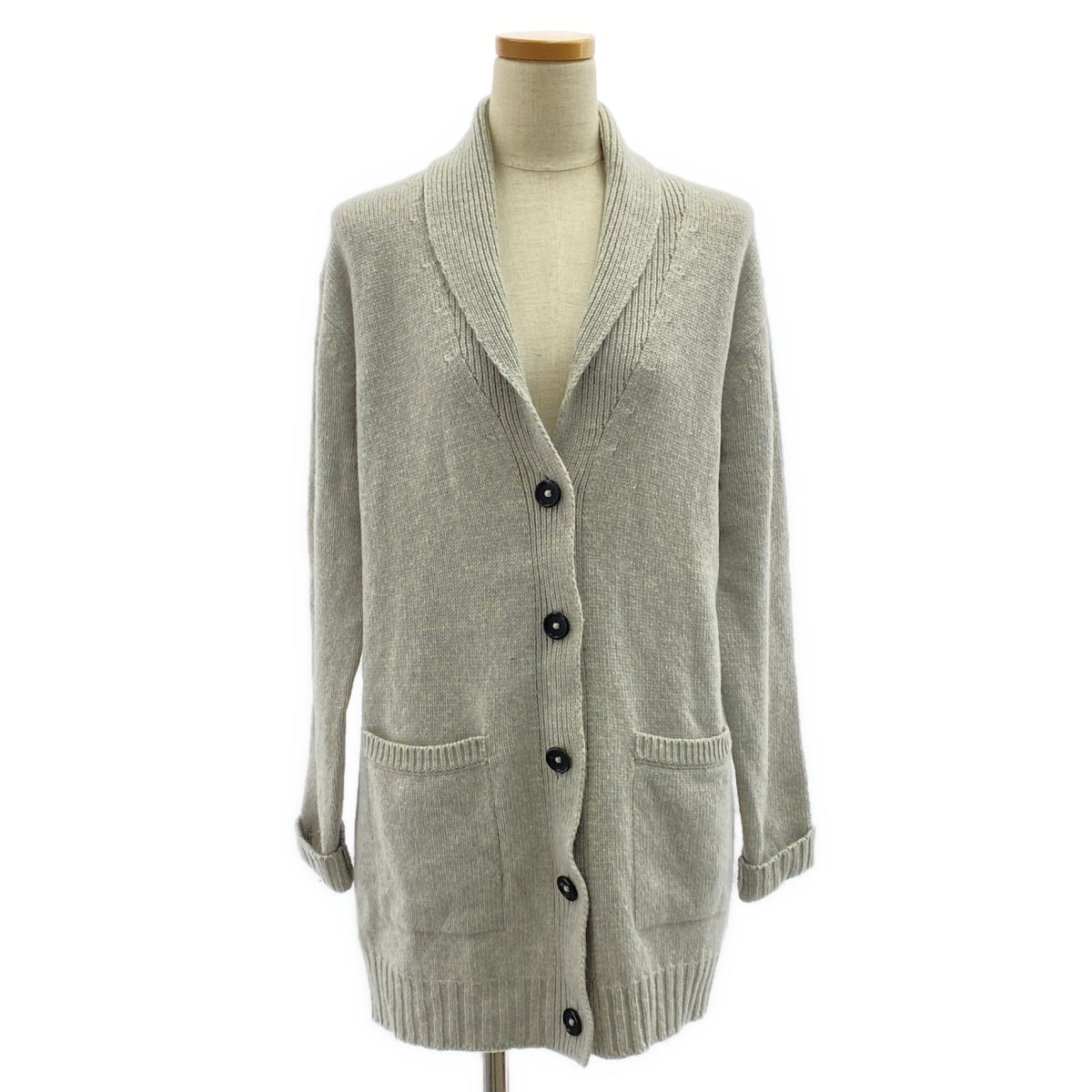 MARGARET HOWELL / マーガレットハウエル | カシミヤ シルク混 カーディガン | F | レディース