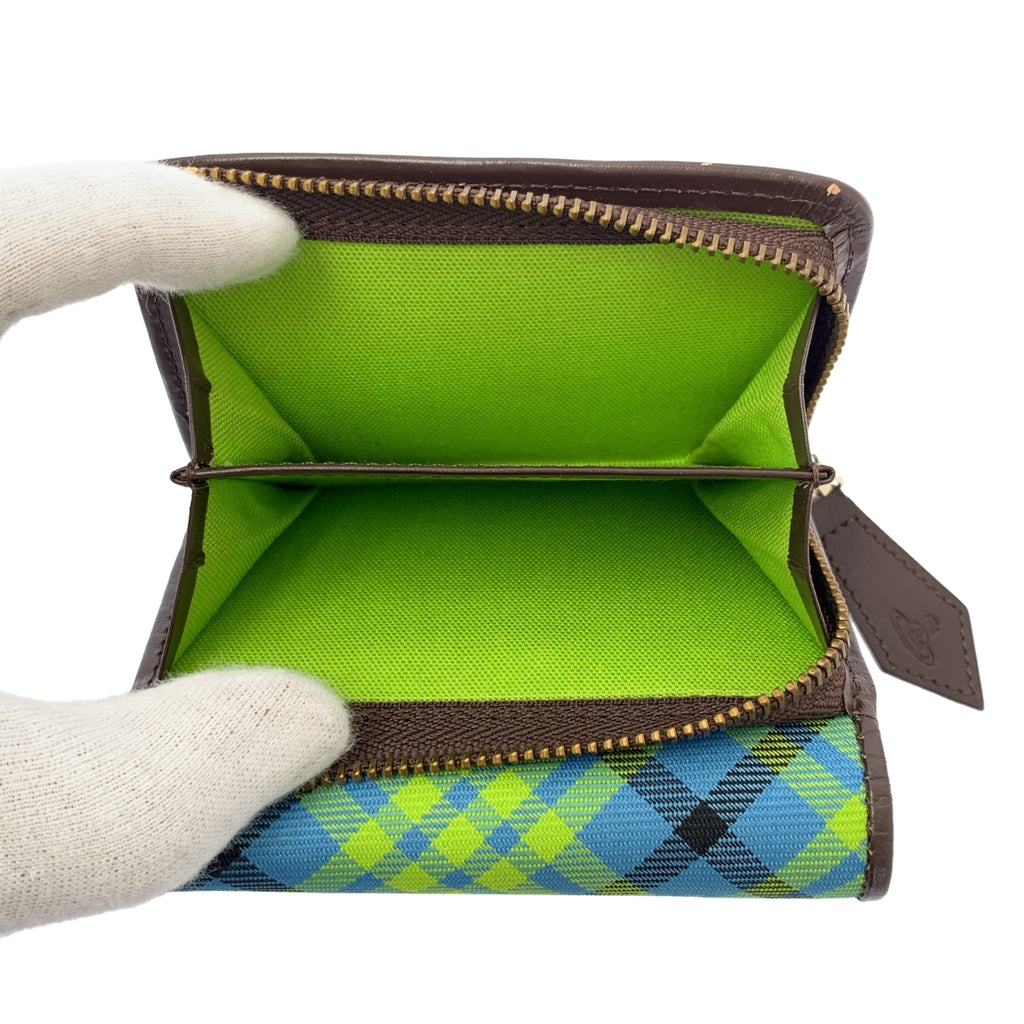 Vivienne Westwood / 비비안 웨스트우드 | 체크 오브 삼중 지갑 |