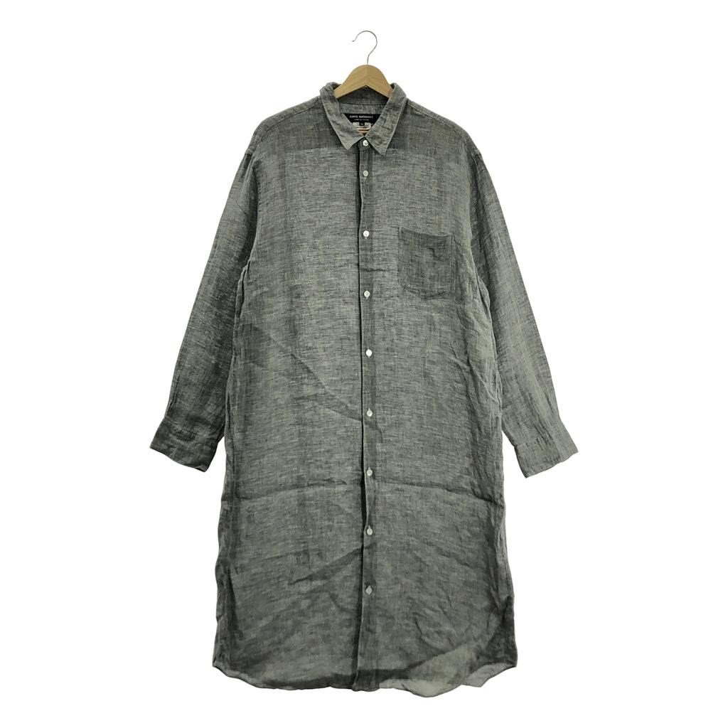 JUNYA WATANABE COMME des GARCONS / ジュンヤワタナベ | 2021SS | リネン シャツワンピース | M | グレー | レディース