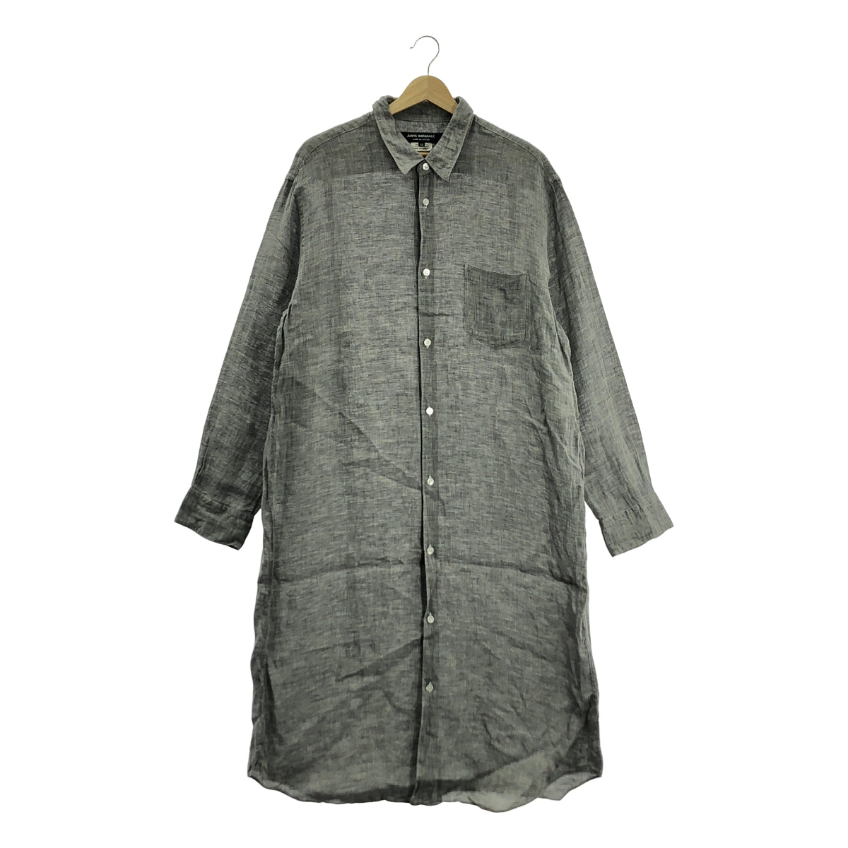 JUNYA WATANABE COMME des GARCONS / ジュンヤワタナベ | 2021SS | リネン シャツワンピース | M | グレー | レディース