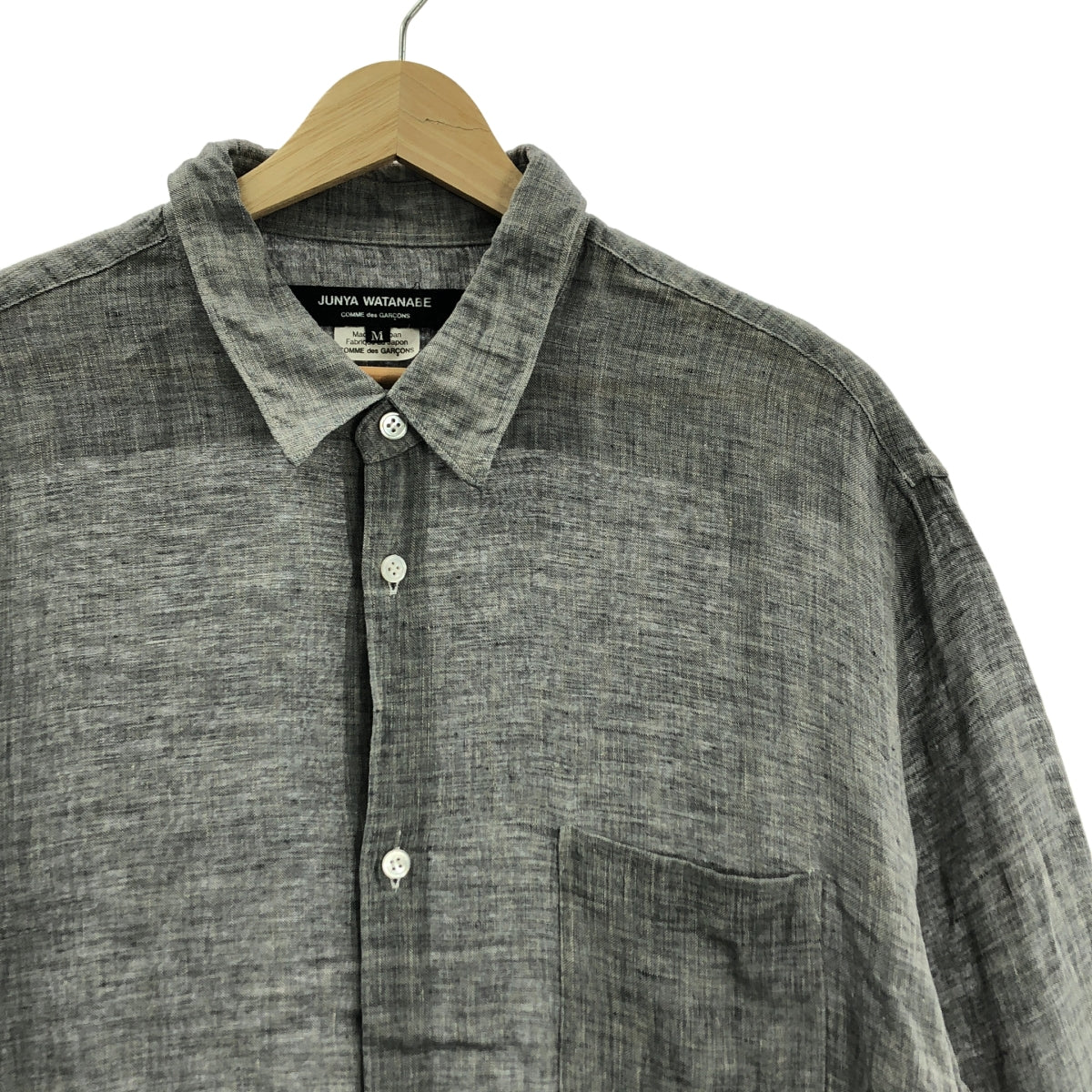 JUNYA WATANABE COMME des GARCONS / ジュンヤワタナベ | 2021SS | リネン シャツワンピース | M | グレー | レディース
