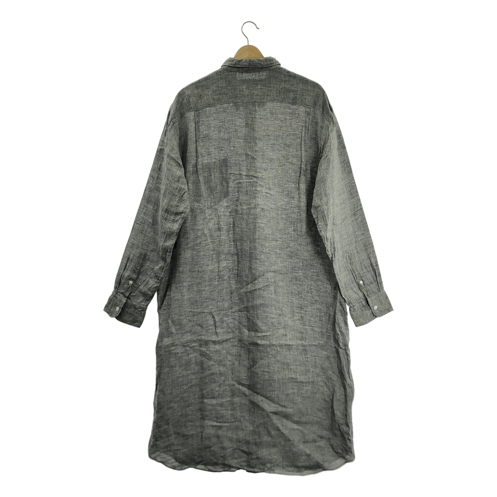 JUNYA WATANABE COMME des GARCONS / ジュンヤワタナベ | 2021SS | リネン シャツワンピース | M | グレー | レディース