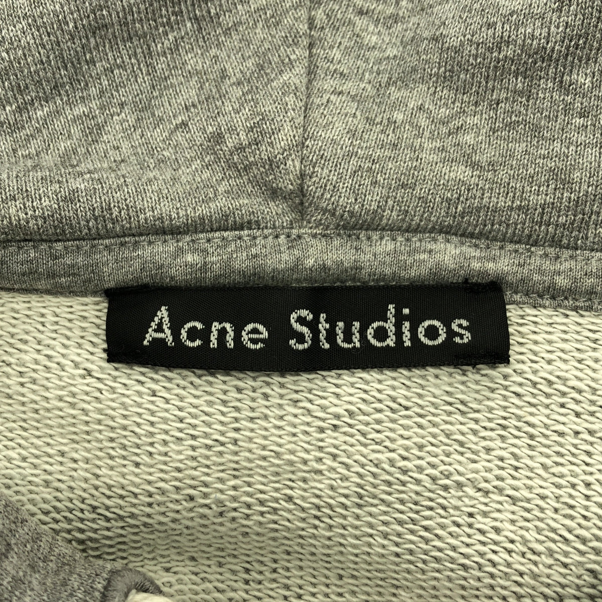 Acne Studios / アクネストゥディオズ | FARRIN FACE ファイスパッチ オーバーサイズ フーディ プルオーバーパーカー | S | グレー | メンズ