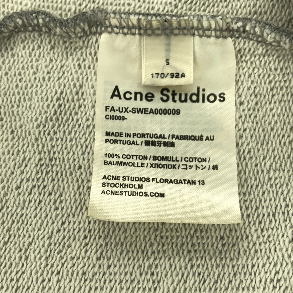 Acne Studios / アクネストゥディオズ | FARRIN FACE ファイスパッチ オーバーサイズ フーディ プルオーバーパーカー | S | グレー | メンズ