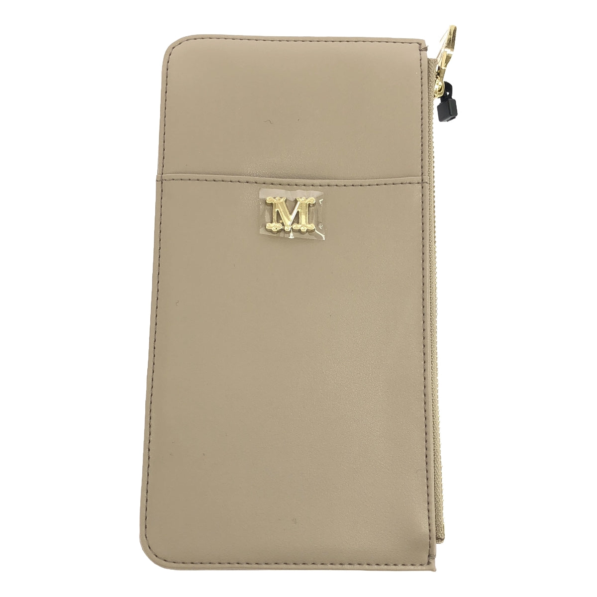 【美品】  Max Mara / マックスマーラ | レザー ウォレット マルチケース ポーチ 財布 | グレージュ | レディース